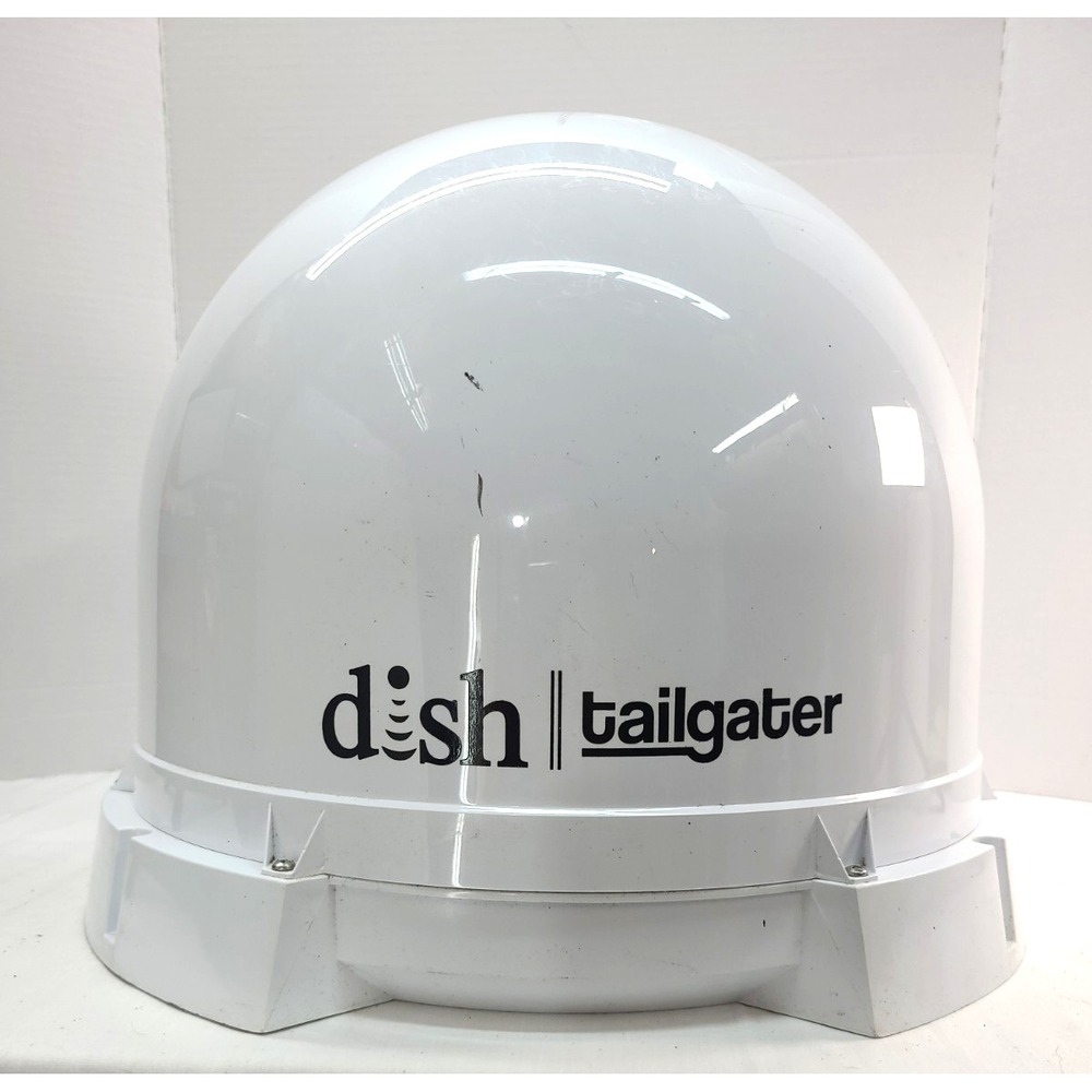 Dish King Tailgater 3 Portable Satellite Antenna White Camping RV Glamping